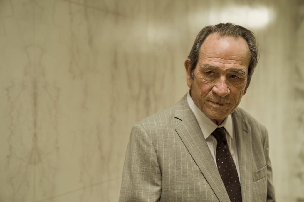 Tommy Lee Jones as Jeremiah O’Keefe in The Burial.