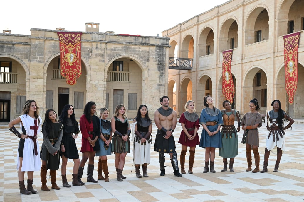 The cast of The Bachelor in Malta.