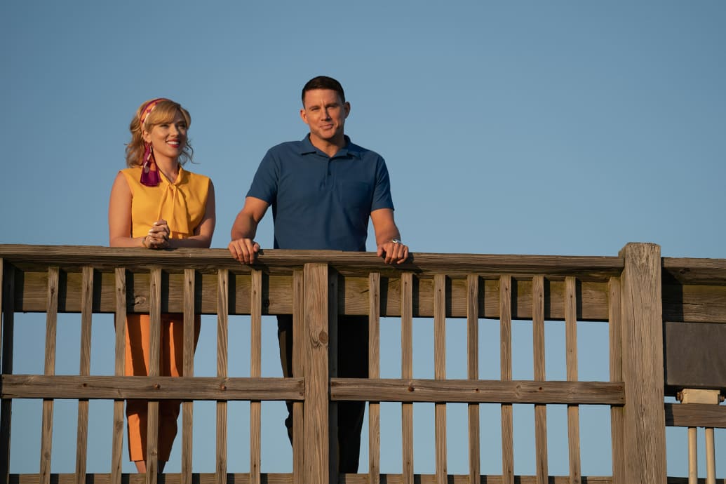 Scarlett Johansson and Channing Tatum in “Fly Me to the Moon.”