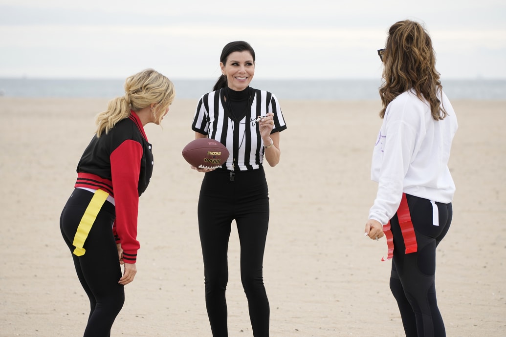 A photo of Tamra Judge, Heather Dubrow, and Emily Simpson