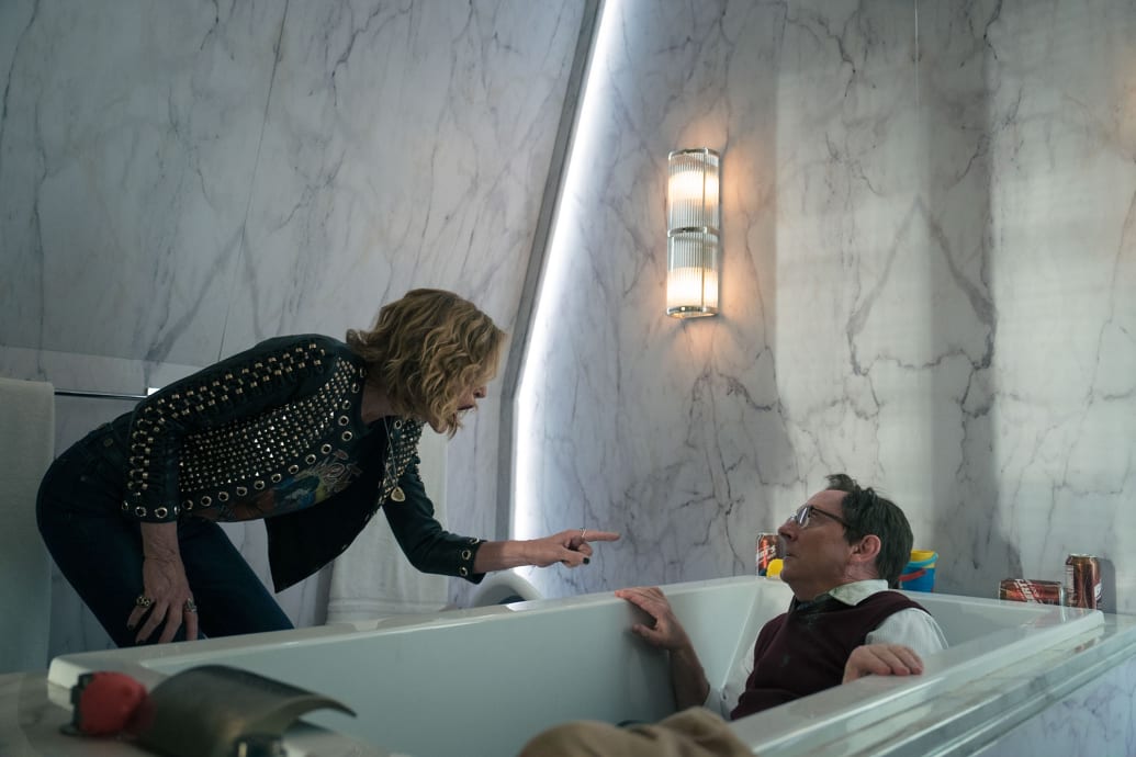 Christine Lahti and Michael Emerson in season 4 of Evil.