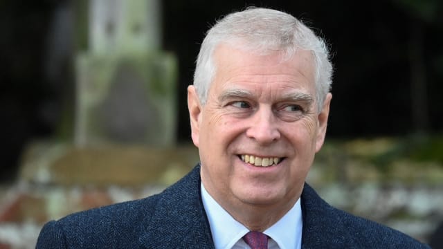 Prince Andrew, Duke of York attends the Royal Family's Christmas Day service at St. Mary Magdalene's church, as the Royals take residence at the Sandringham estate in eastern England, Britain December 25, 2022.