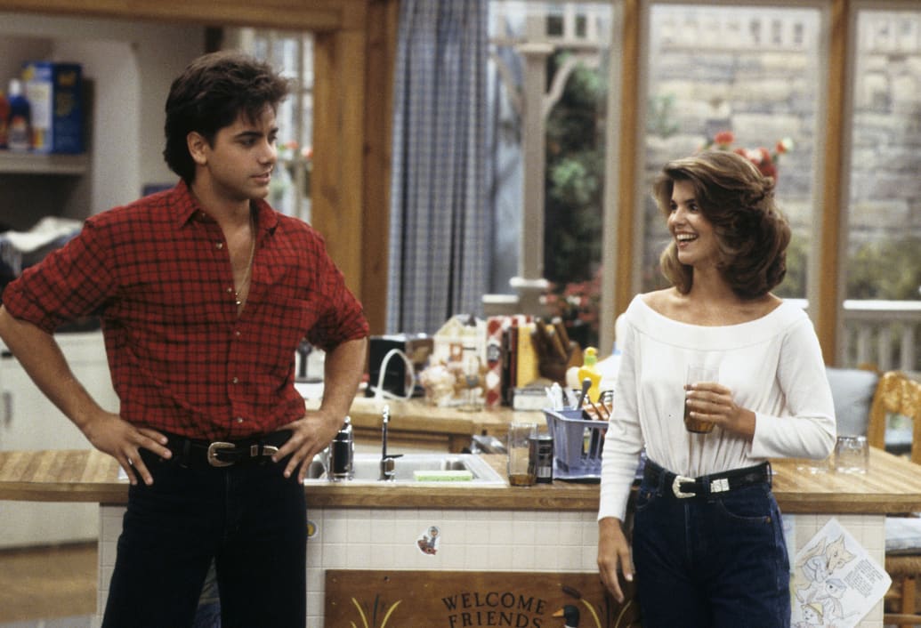 John Stamos and Lori Loughlin on Full House in 1988.