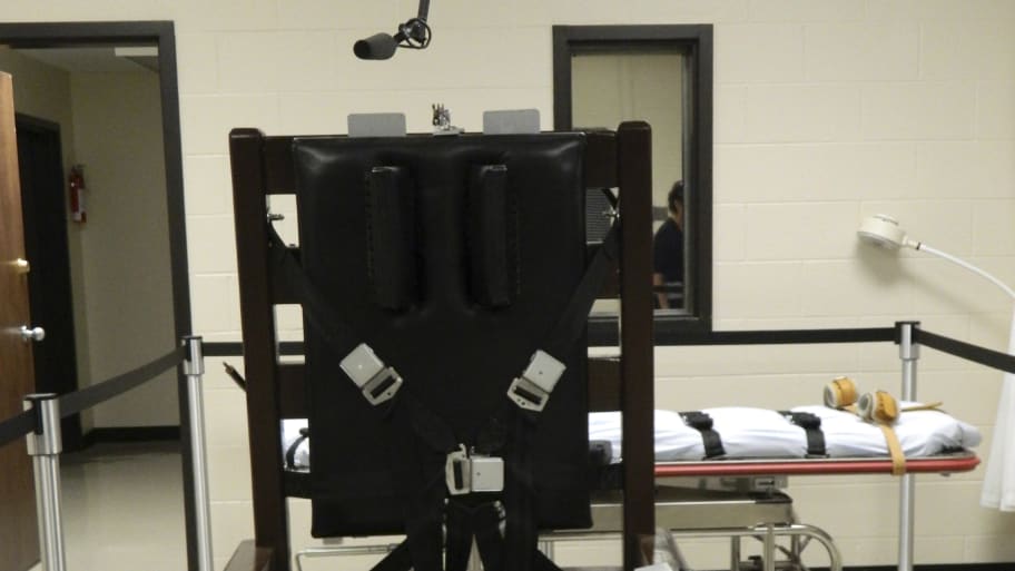“Old Sparky” an electric chair is seen at the Riverbend Maximum Security Institution. 