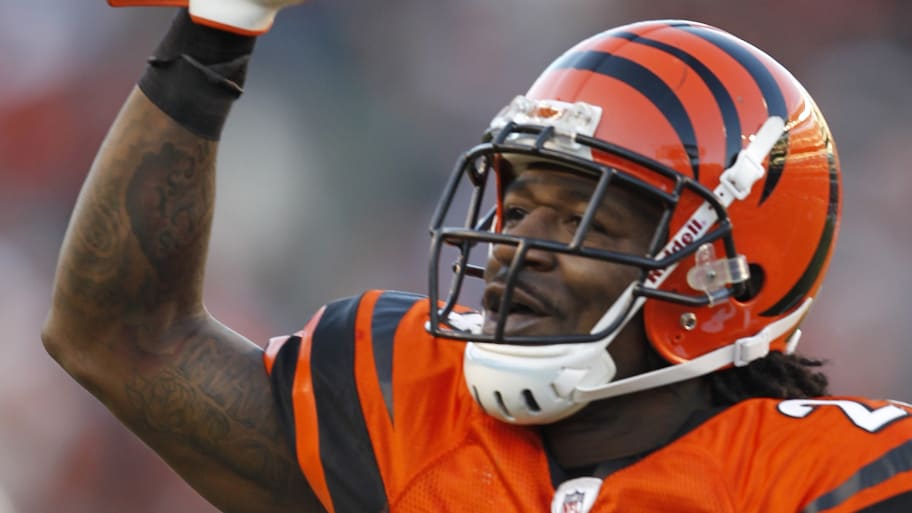 A picture of Cincinnati Bengals’ Adams Jones. Jones was arrested at an airport near Cincinnati for allegedly spewing terroristic threats while drunk on Monday morning, the anniversary of 9/11, TMZ reported.
