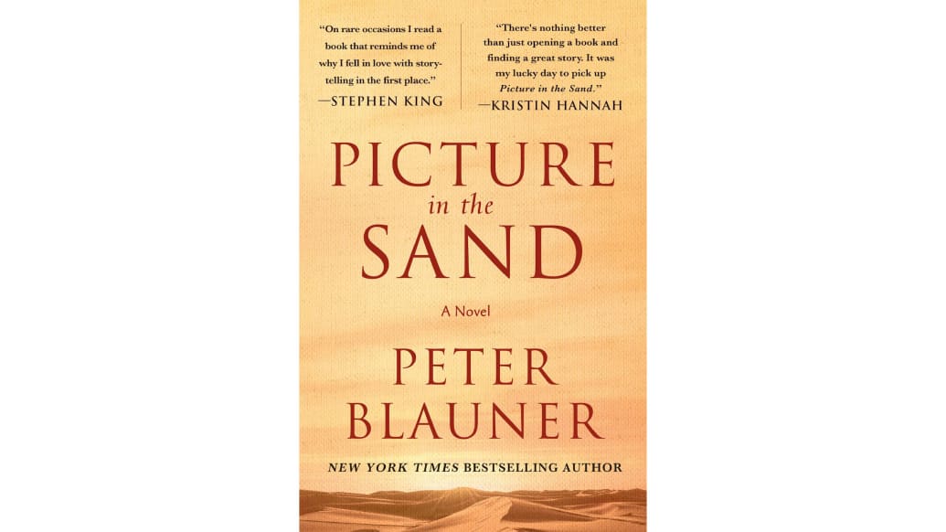 The book cover of Pictures in the Sand by Peter Blauner.