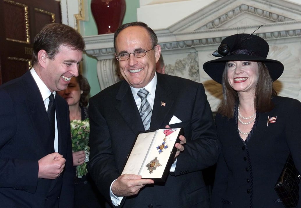 Former New York Mayor Rudy Giuliani holds an honorary knighthood.