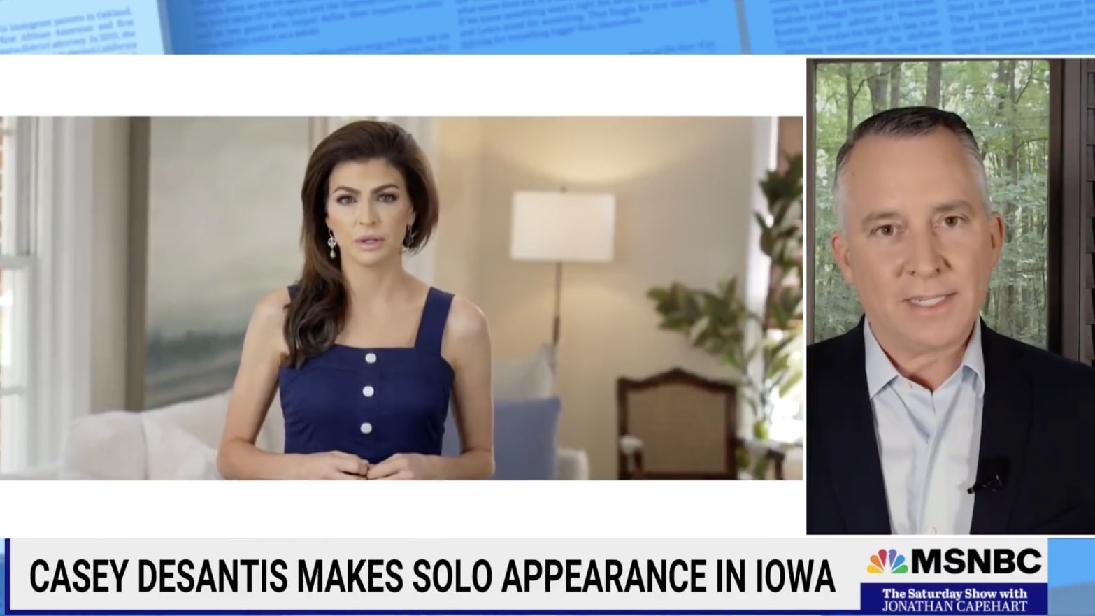 An MSNBC panel had some strong words for Florida’s First Lady, Casey DeSantis.