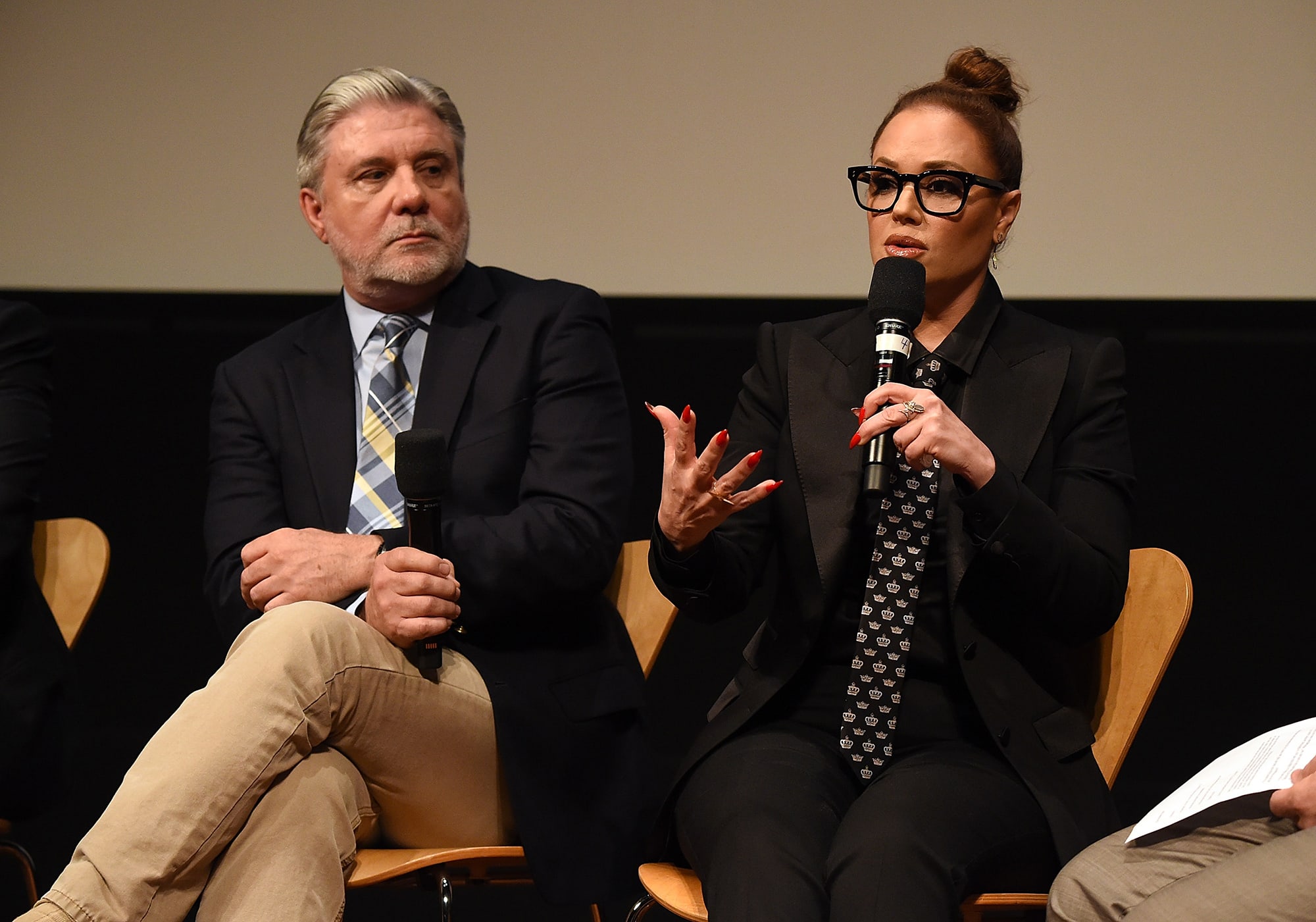 Mike Rinder, left, and Leah Remini attend 'Leah Remini: Scientology and the Aftermath' FYC Screening on May 17, 2018 in Hollywood, California