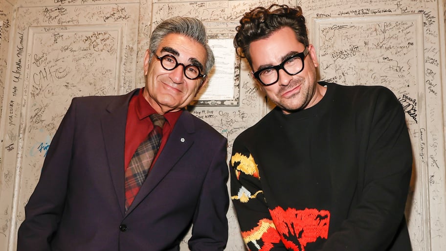 Eugene Levy and Dan Levy at The Beacon Theatre in 2021. 