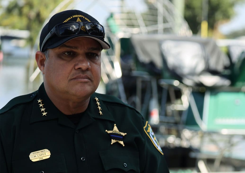 A photo of Osceola Sheriff Marcos Lopez in 2022.