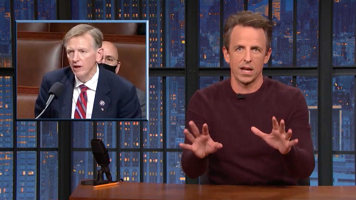 Seth Meyers Takes Down the GOP’s Most ‘Unhinged’ ‘Idiot’ – The Daily Beast