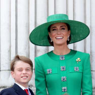 Prince George and his mother, Kate Middleton, in June.