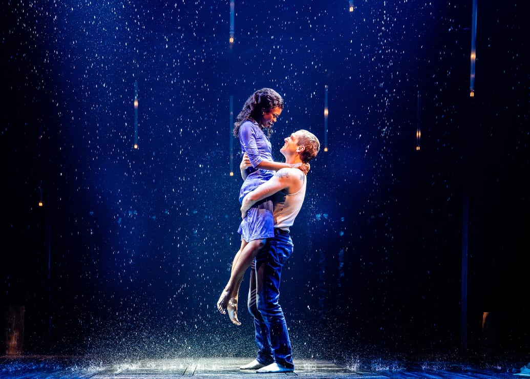 Joy Woods and Ryan Vasquez in Chicago Shakespeare Theater's 'The Notebook' production.