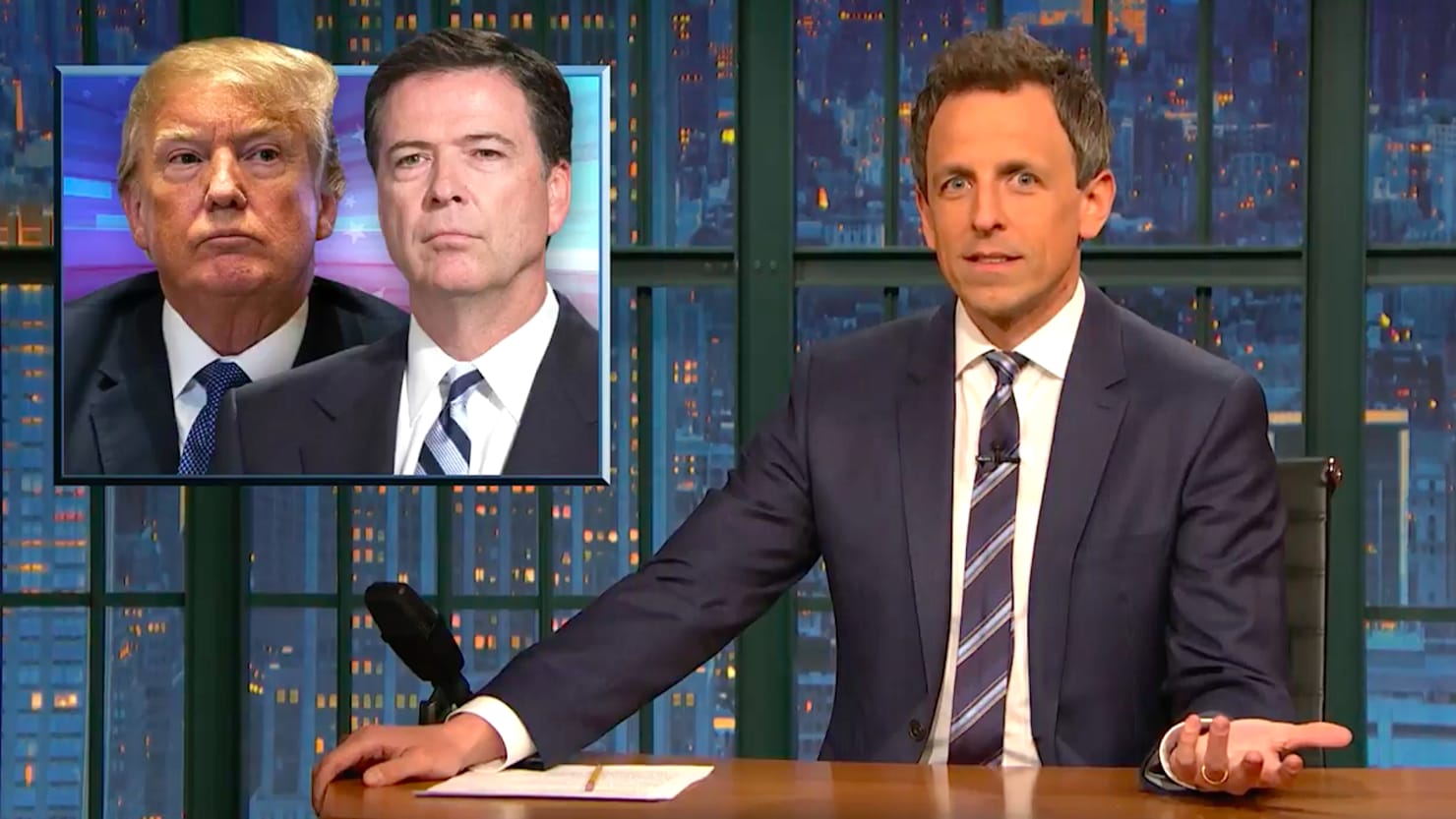 Seth Meyers James Comey Book Proves ‘pee Tape Is Real