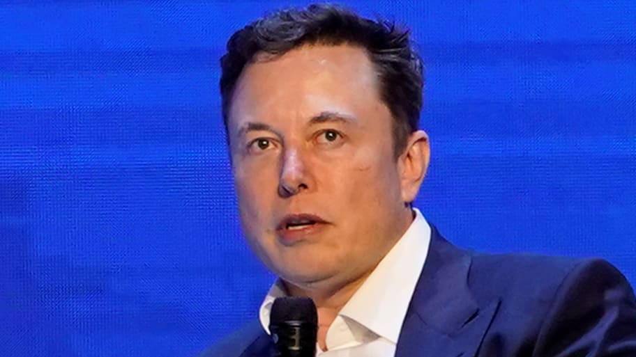 Tesla CEO Elon Musk attends the World Artificial Intelligence Conference in Shanghai, China, Aug. 29, 2019. 
