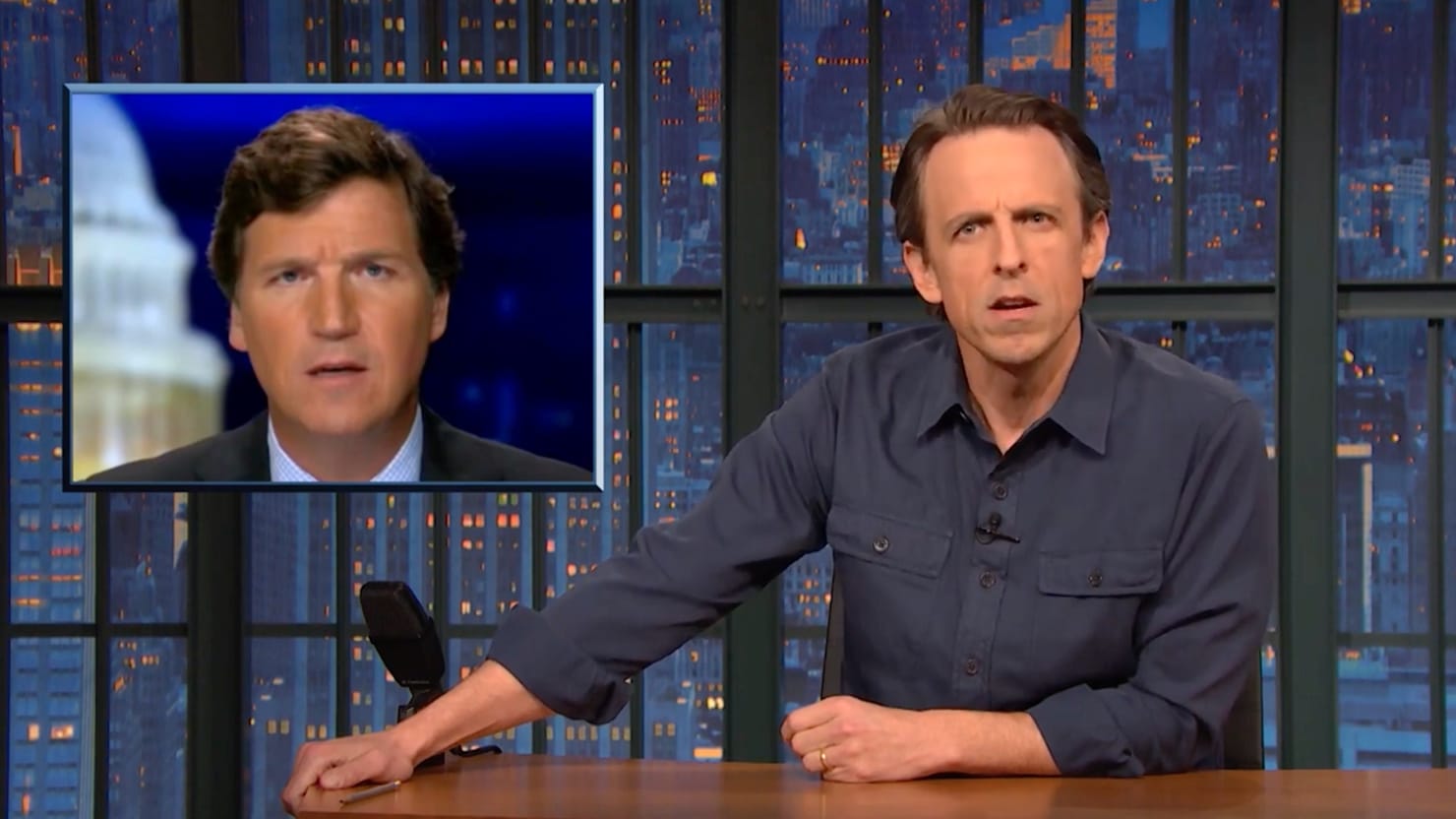Seth Meyers dismantles Texas Lies “Insanely Obvious” by Tucker Carlson