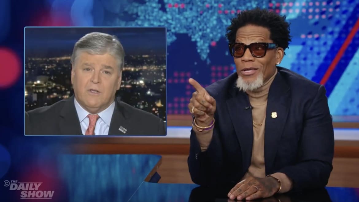 ‘Daily Show’s’ D.L. Hughley Busts Hannity for Freudian Slip on Police Brutality