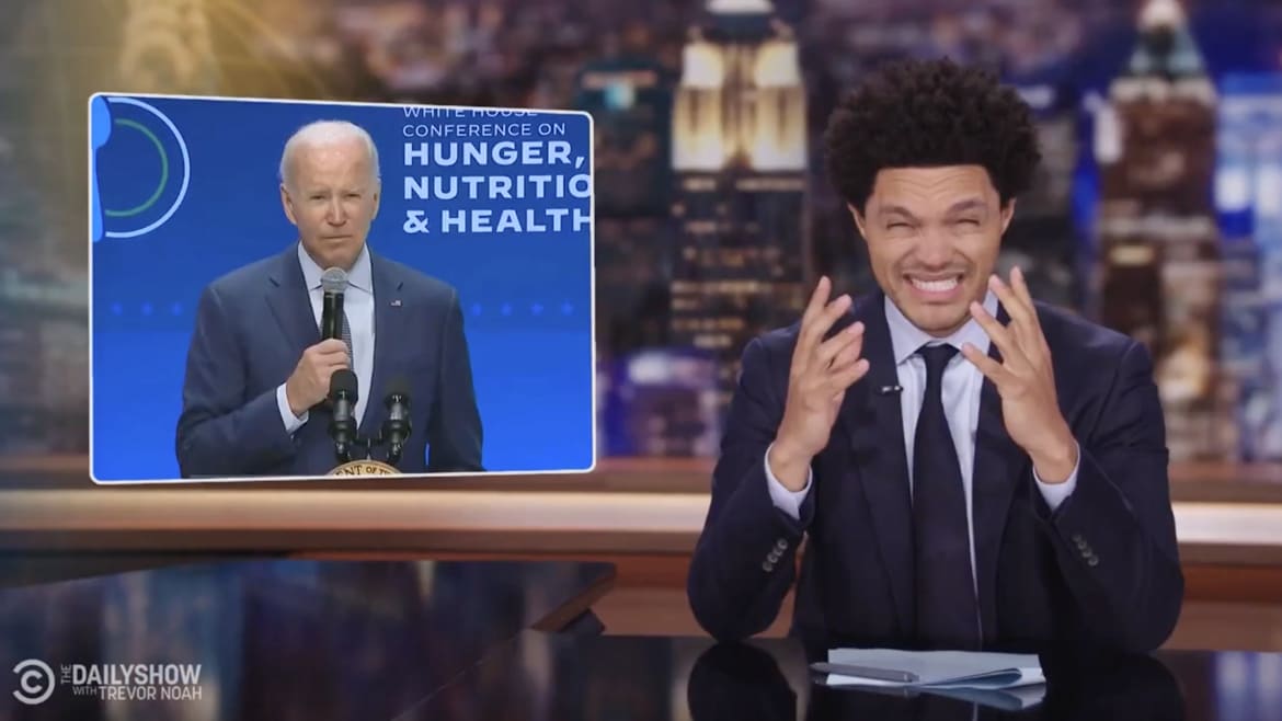 ‘Daily Show’ Rips Biden a New One for Shouting Out Dead Congresswoman