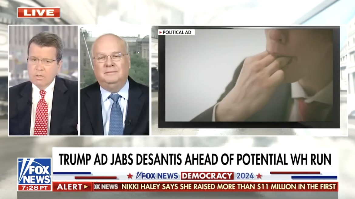 Fox News Pundits Trash Trump’s ‘Childish’ DeSantis Pudding Fingers Ad