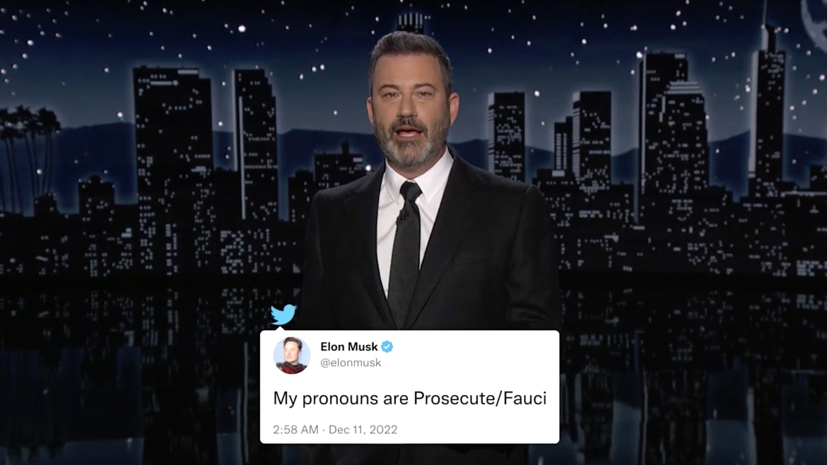 Jimmy Kimmel Schools Elon Musk on Comedy After ‘Terrible’ Fauci Joke