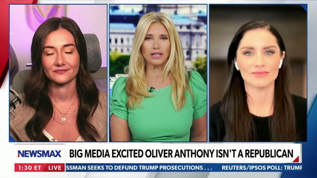Something insane being said on Newsmax about Oliver Anthony.