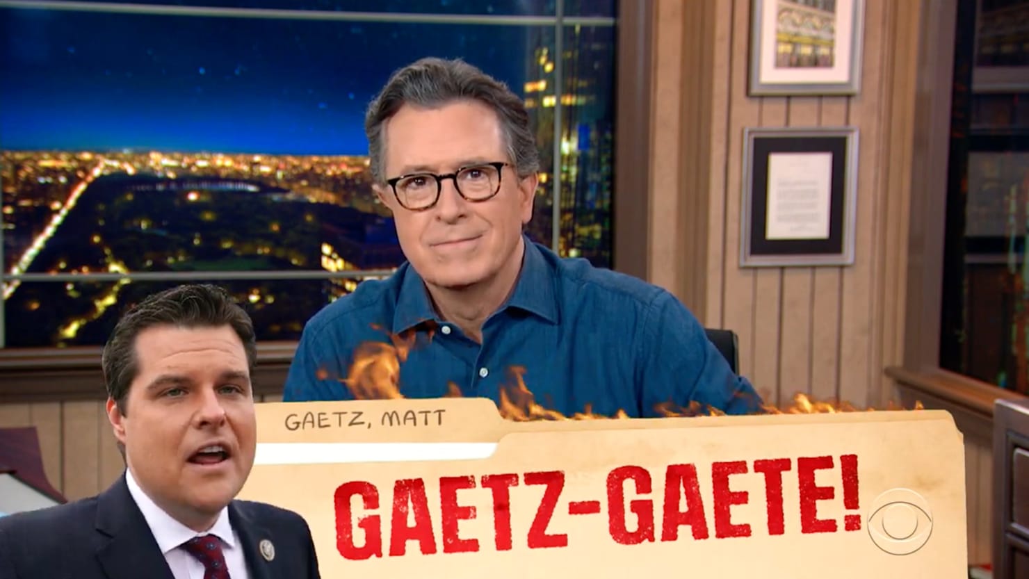 Stephen Colbert absolutely destroys Matt Gaetz’s Trump Pardon Fail