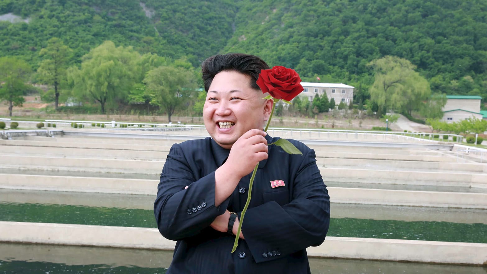 Image result for kim jong un flowers