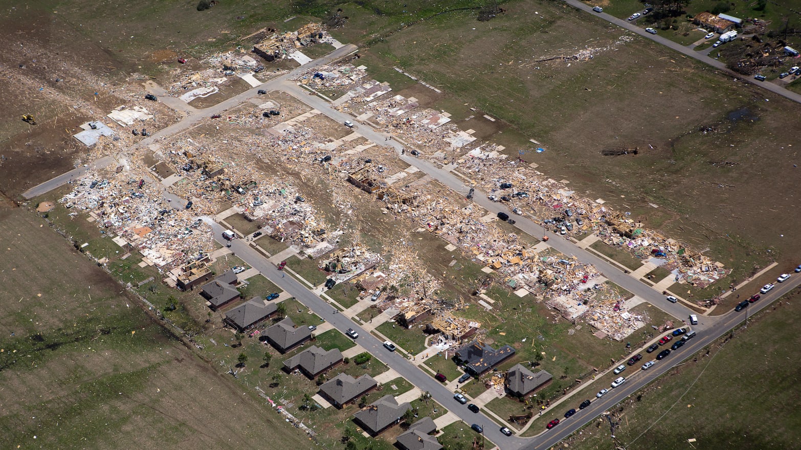 The Path Of Destruction Tornadoes Left In The South Photos