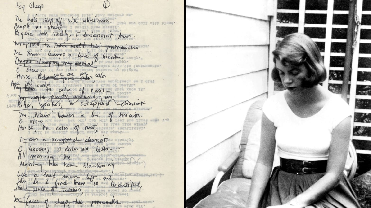 Sylvia Plath's Darkest Sea: What an Unveiled Draft Poem Reveals