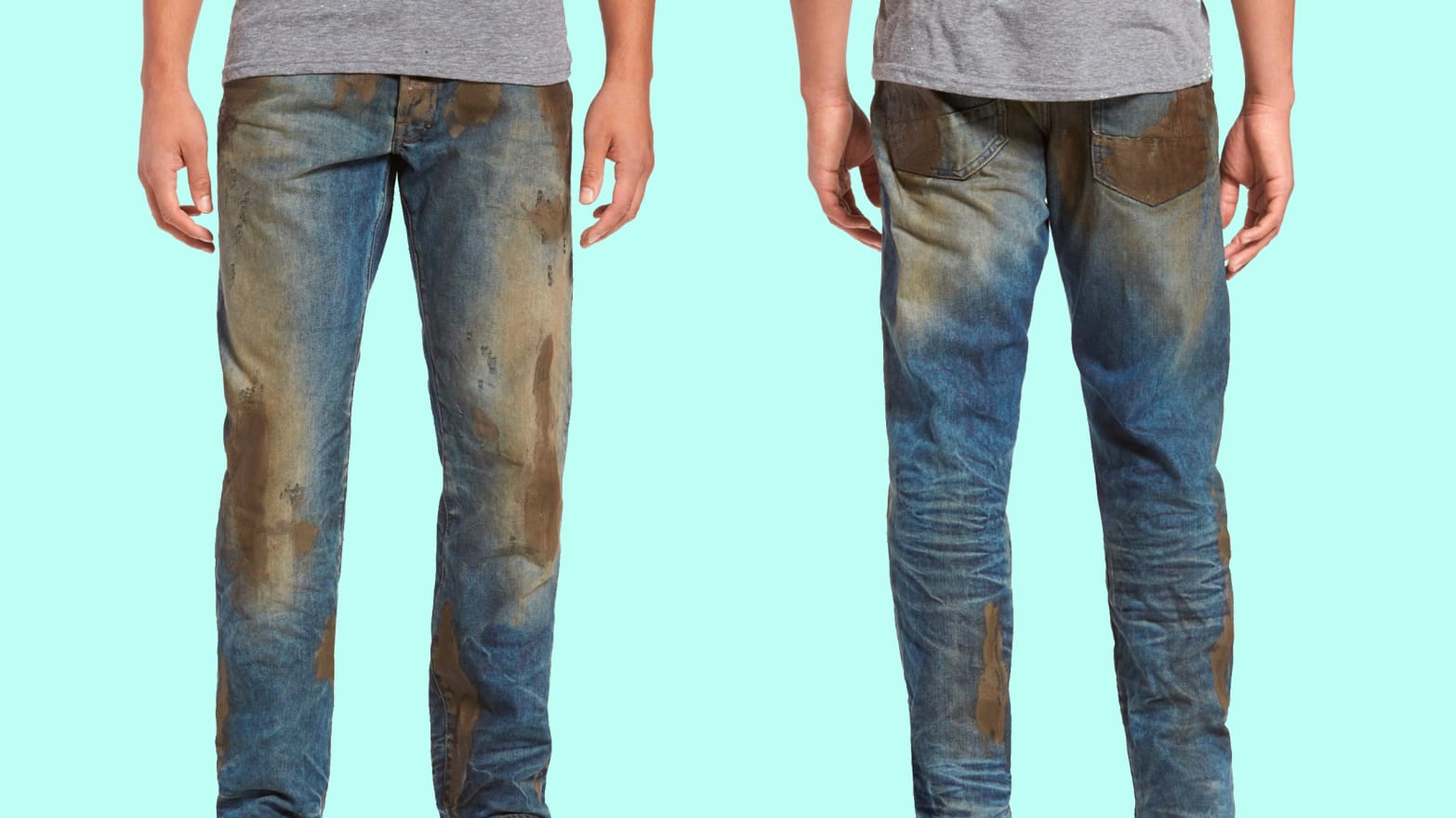 $425 Fake Muddy Jeans at Nordstrom 2018 - PRPS Barracuda Mud Denim