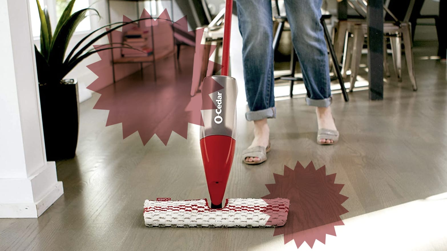 Multi-purpose Spray Mop For Cleaning Floors With Extra Reusable