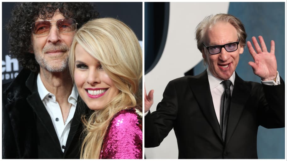 Stern (L) Maher at Academy Awards (R)