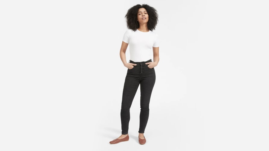 Everlane Authentic Stretch High-Rise Skinny Button Fly Review