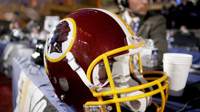 Image of a Washington Redskins football helmet