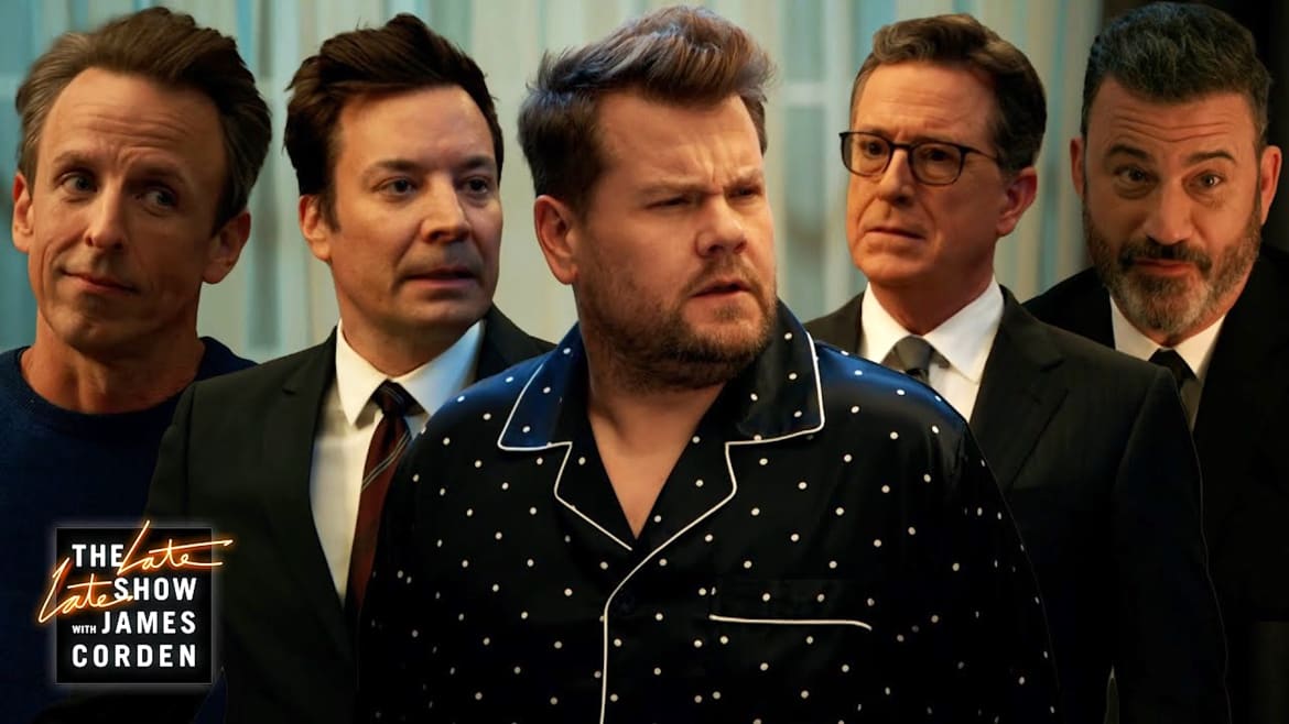 James Corden Roasted by Late-Night Rivals on Final Night