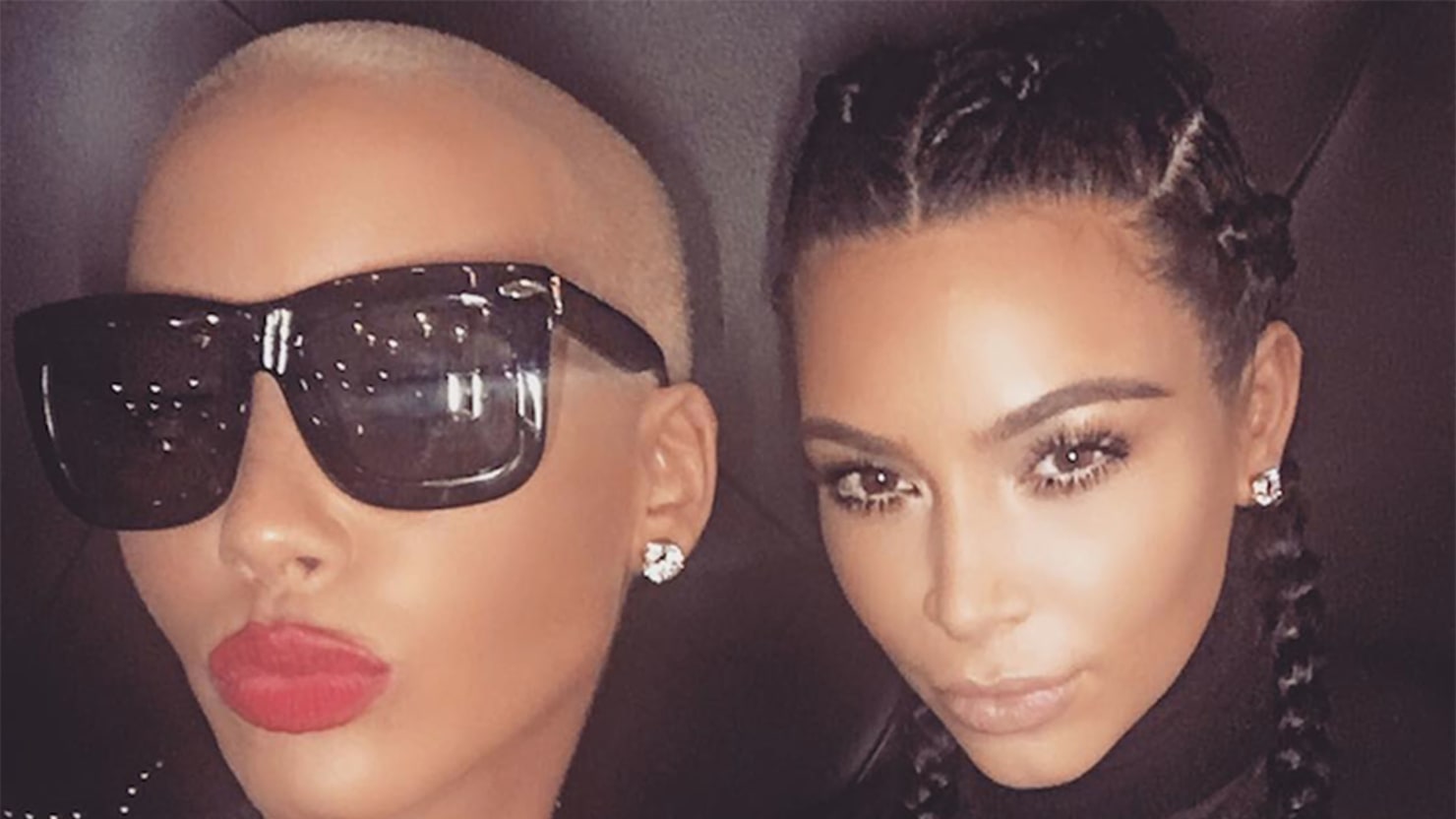 Kim Kardashian And Amber Roses Selfie Breaks The Internet