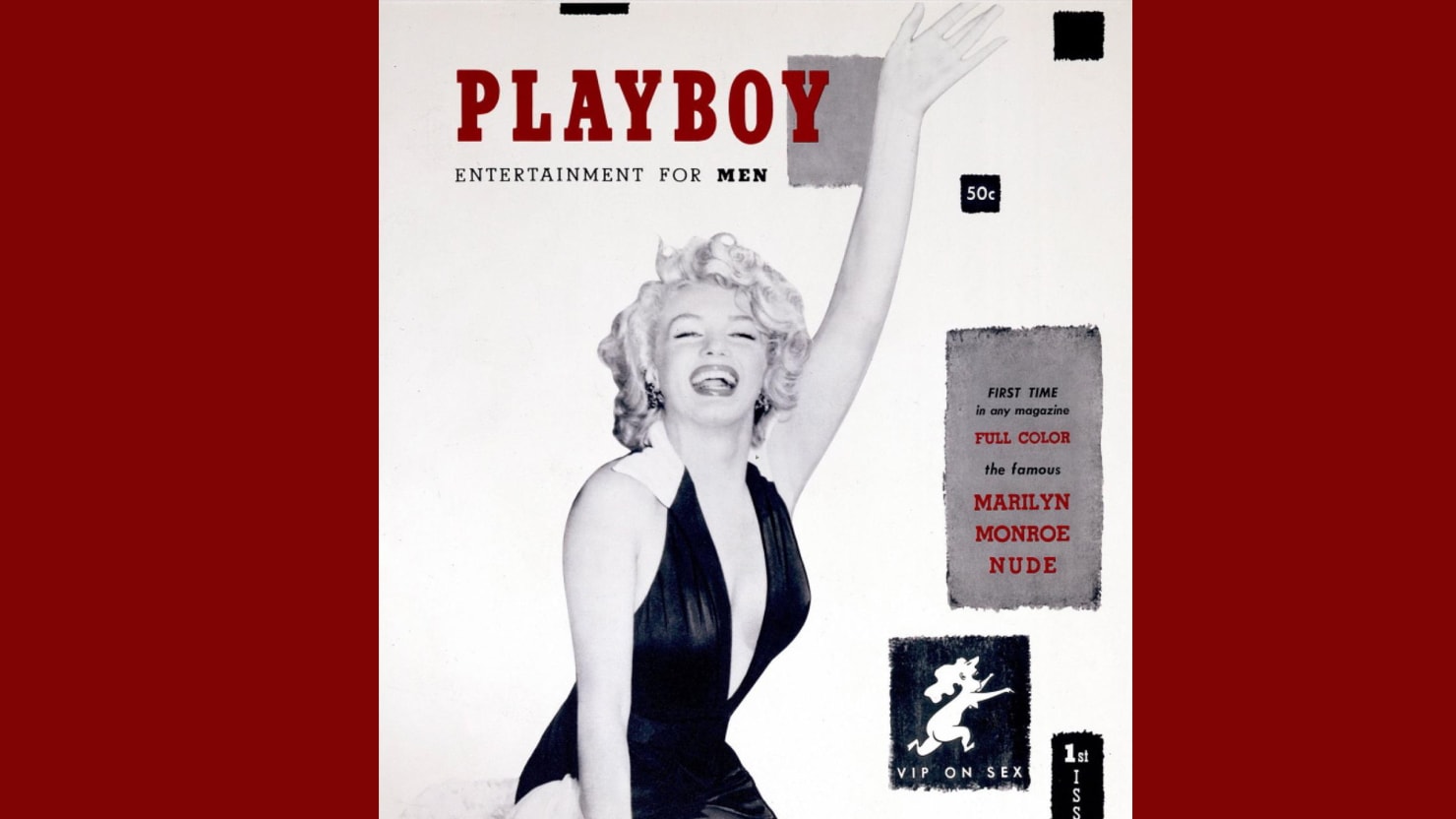 Playboy, Hugh Hefner, Marilyn Monroe.
