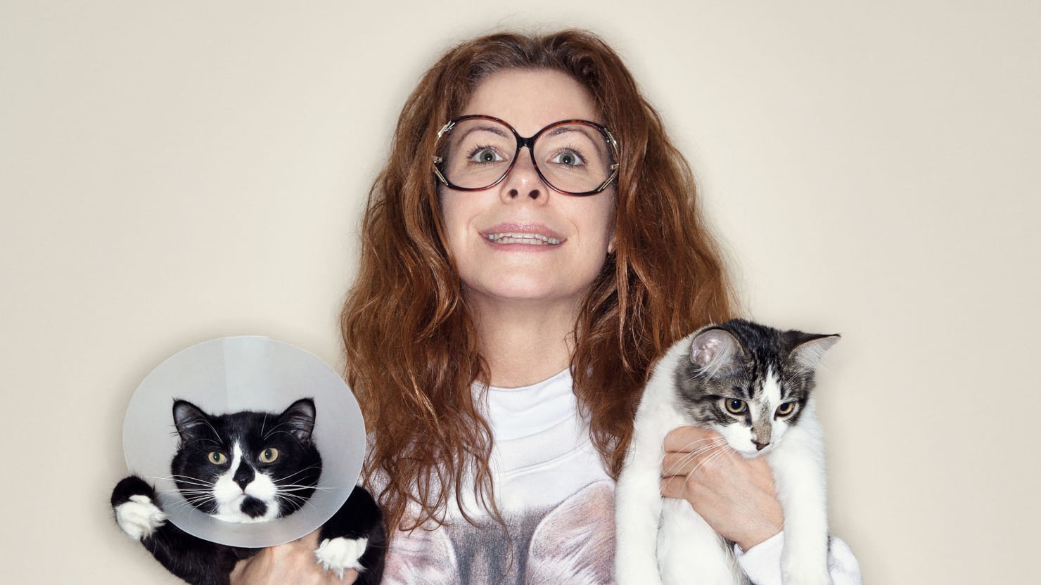 Женщина с котами