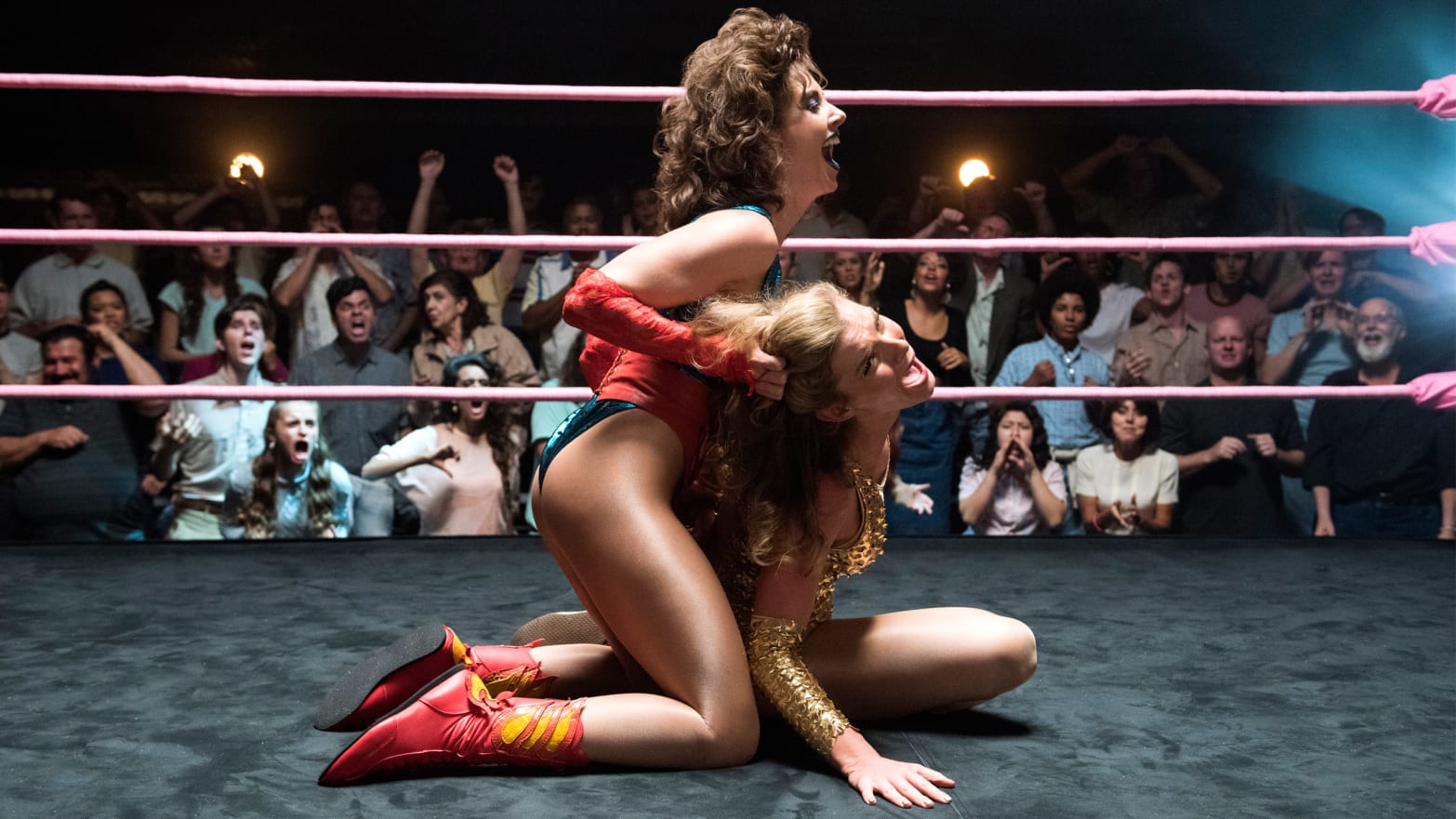 Women wrestling catfight