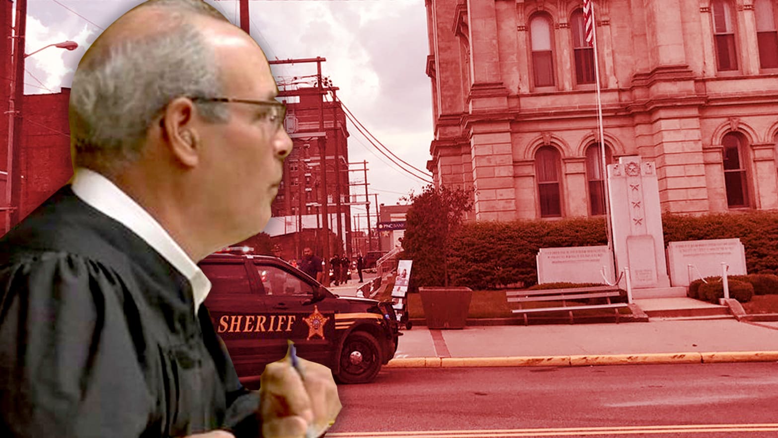 Judge Joseph Bruzzese survived an attack by a gunman in Steubenville, Ohio, after he returned fire Monday morning. The sheriff said he told Bruzzese to pack heat.
