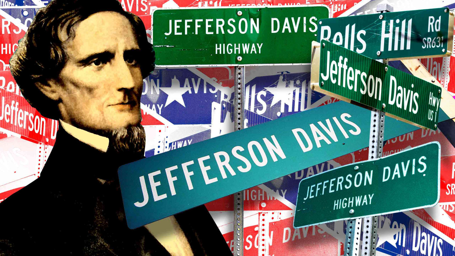 The Jefferson Davis Memorial Highway stretched from Virginia to California in response to the Lincoln HIghway. A century later, it hasn’t all been erased.