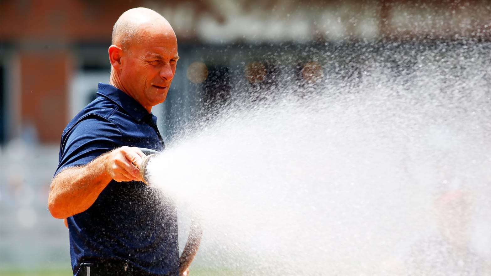 Chilling: Braves' refrigerated cup holders help battle heat