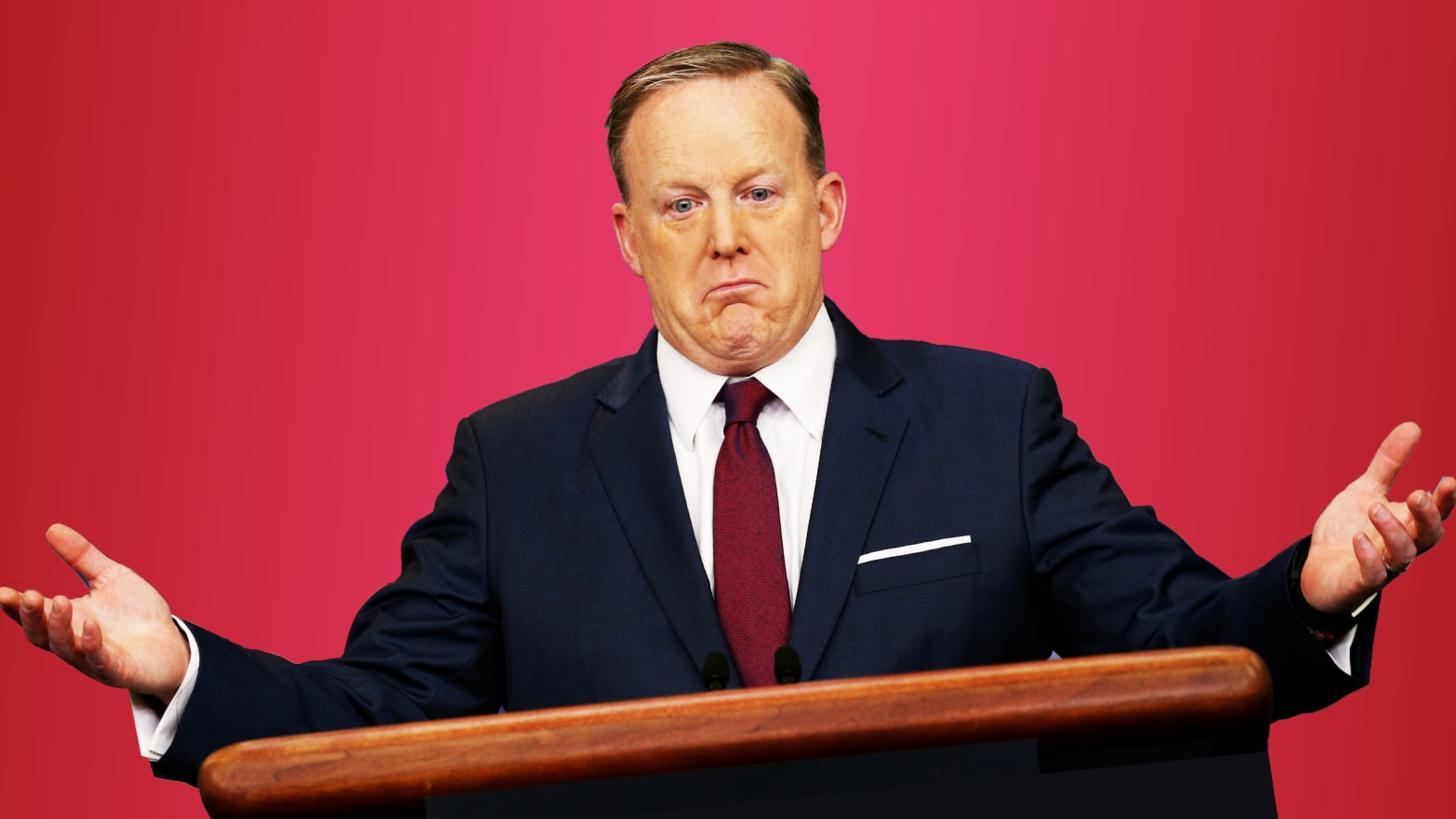 No longer in the White House, Sean Spicer is struggling with the stain of his tenure.