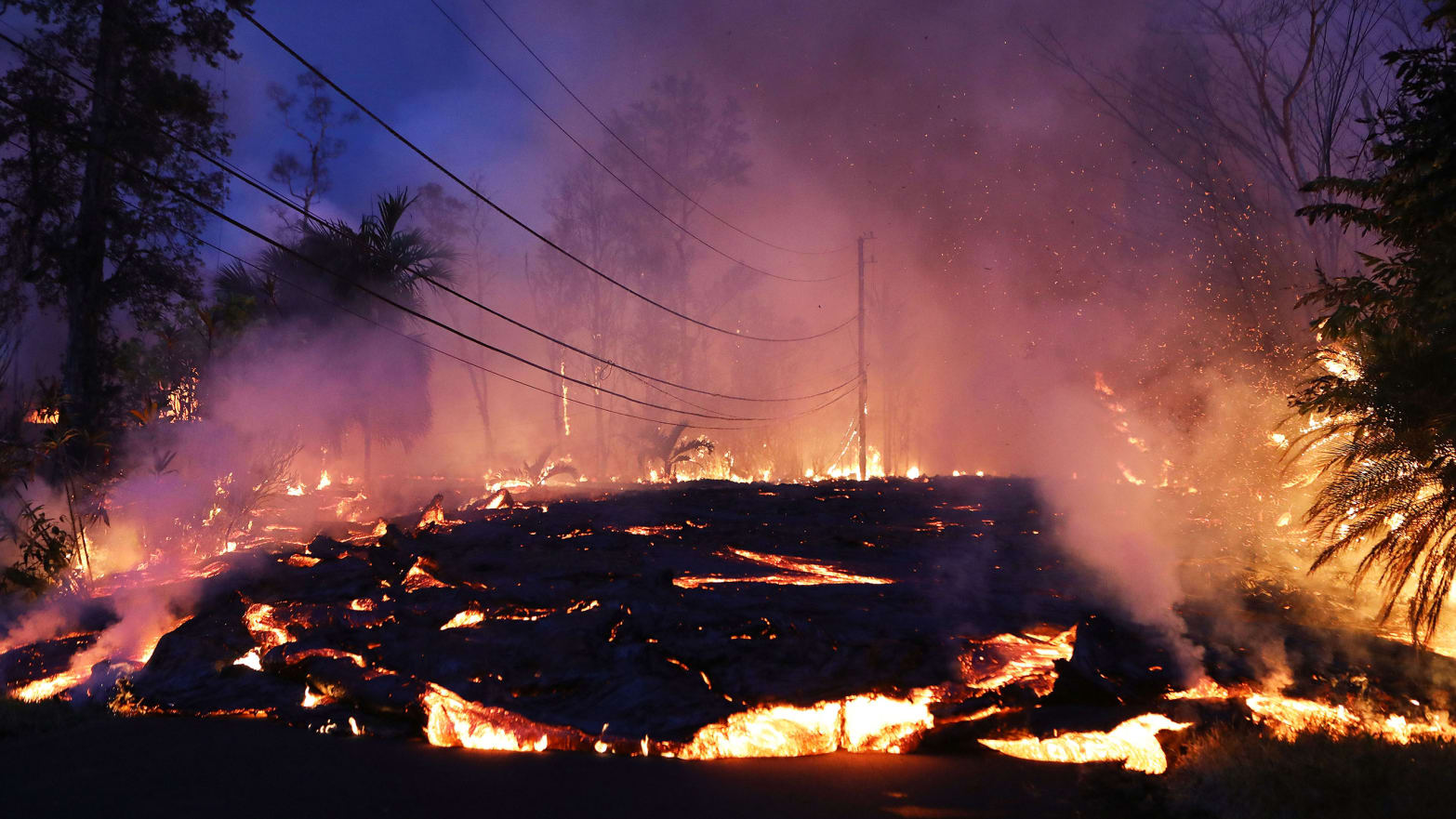 photo of mount kilauea exploding lava mount mt mauna kilauea hawaii volcano explosion lava geothermal pgv