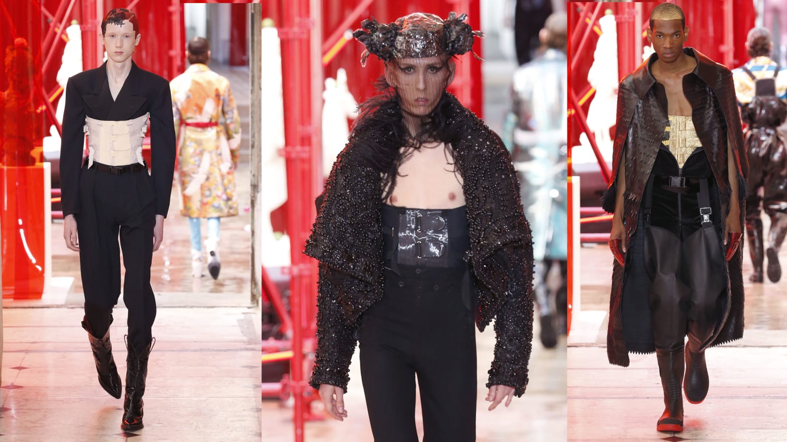 Male Corsets and Golden Cowboy Boots: The Paris Menswear Shows ...