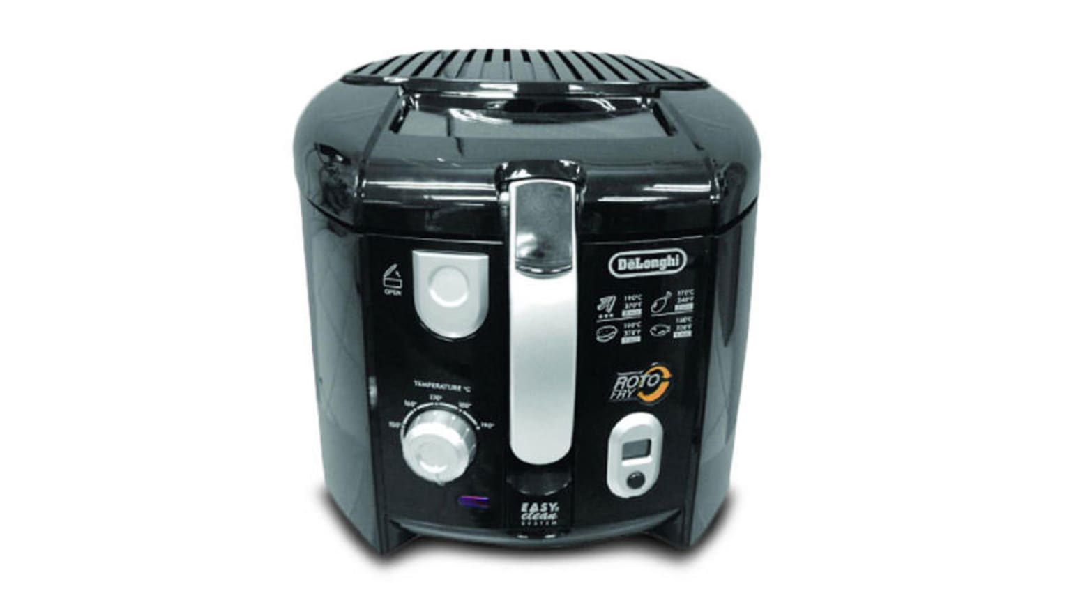 Delonghi Cool Touch RotoFry Low Oil Deep Fryer in Black