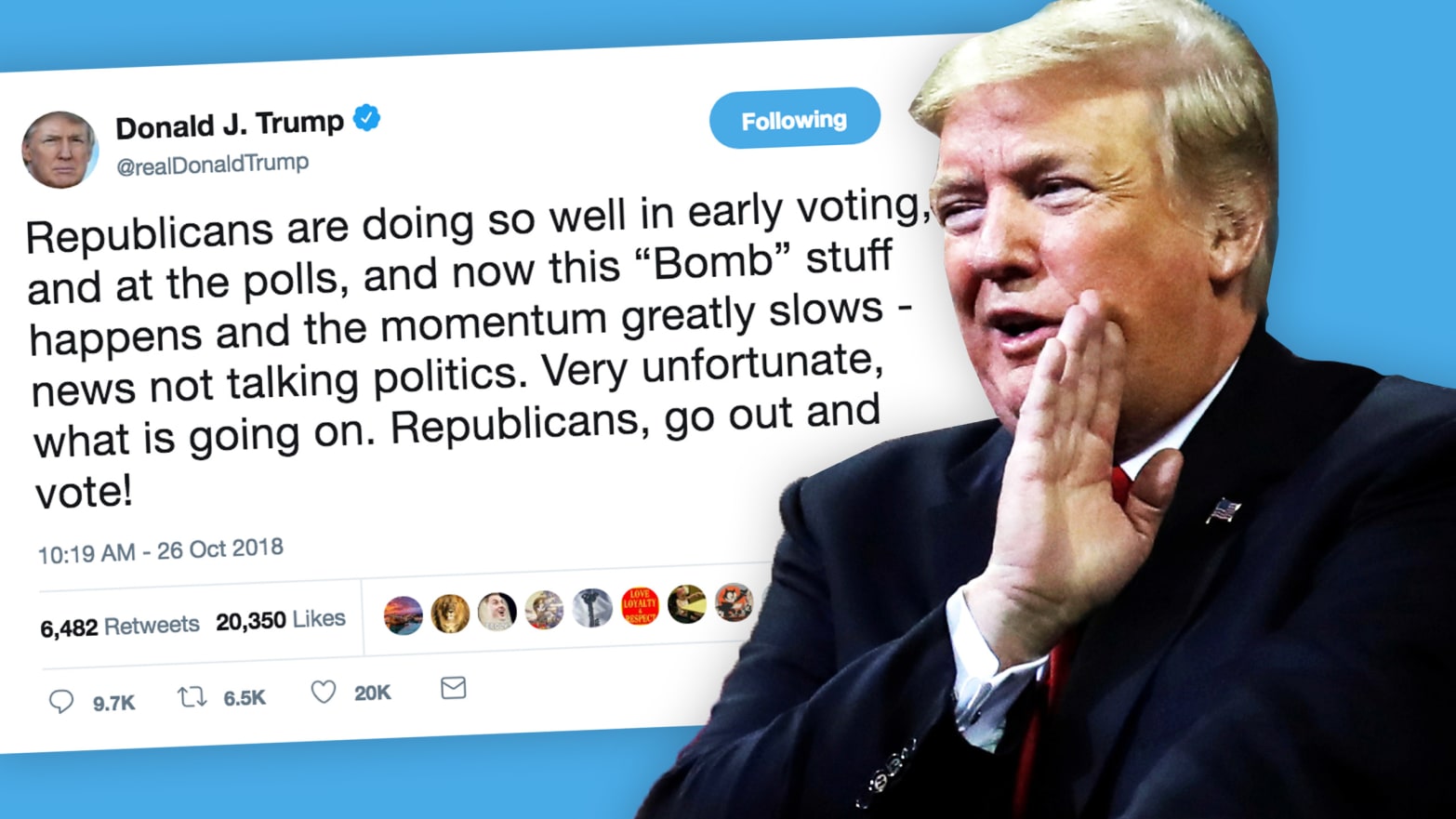 Trump Questions Whether Bombs Were False-Flag Operation