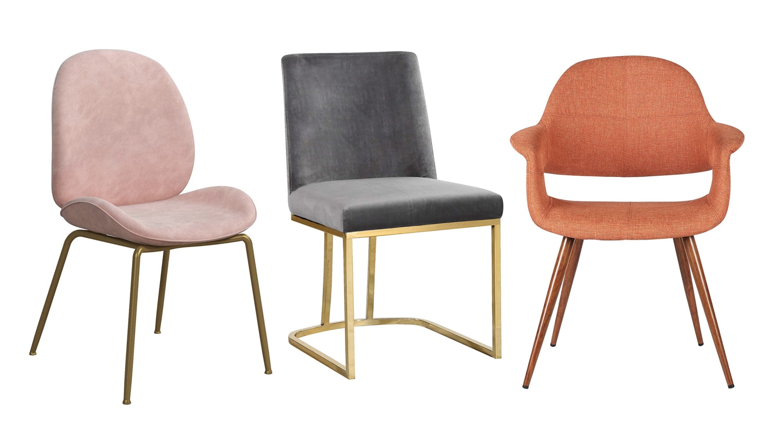 stylish fabric dining room chairs