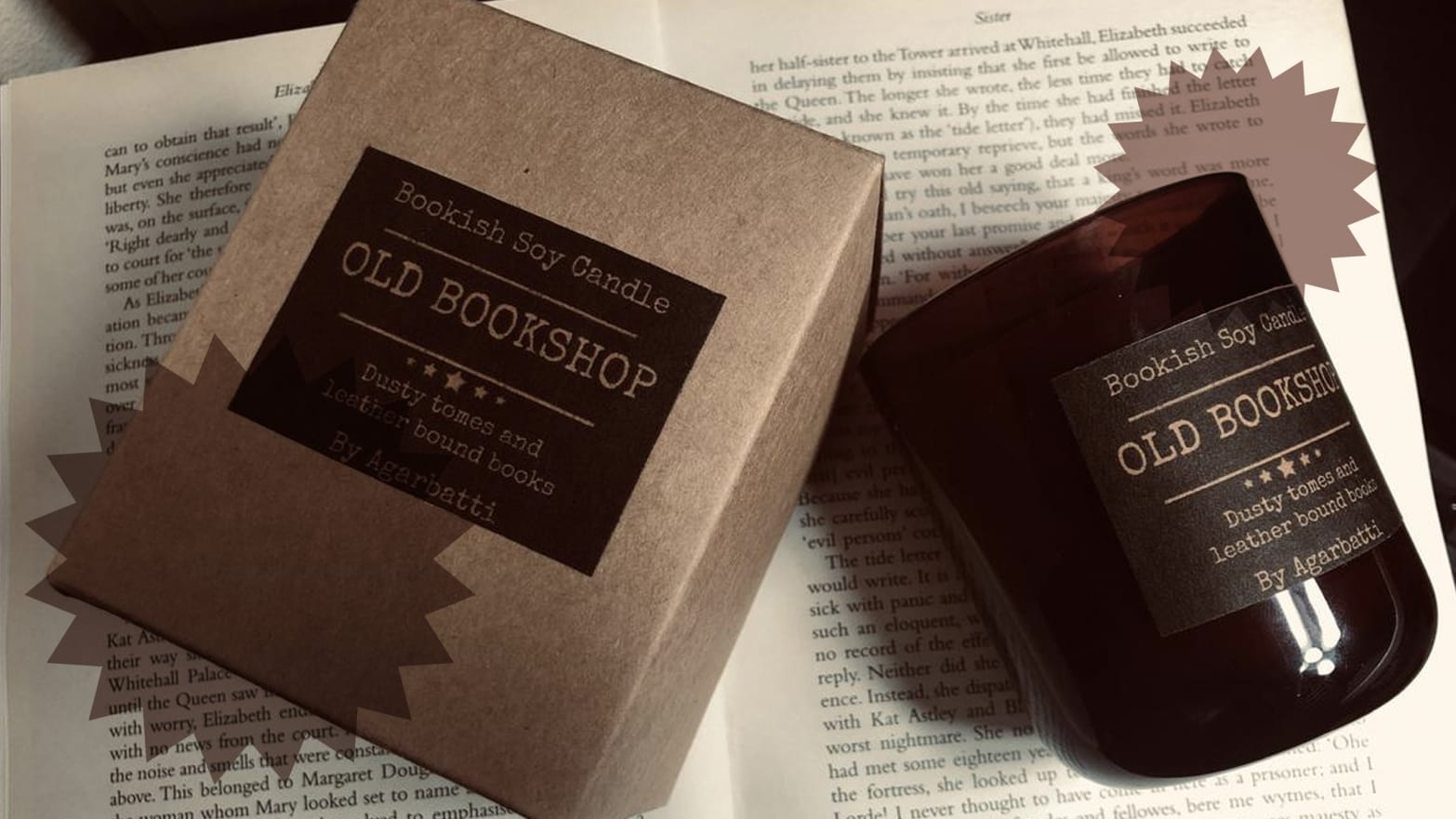 Old Books Candle, Old Books Scented Candle